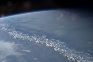Cordillera de los Andes desde la ISS.