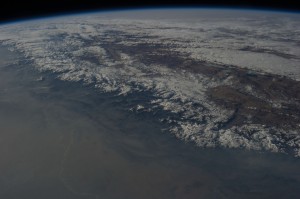 Cordillera del Himalaya desde la ISS.